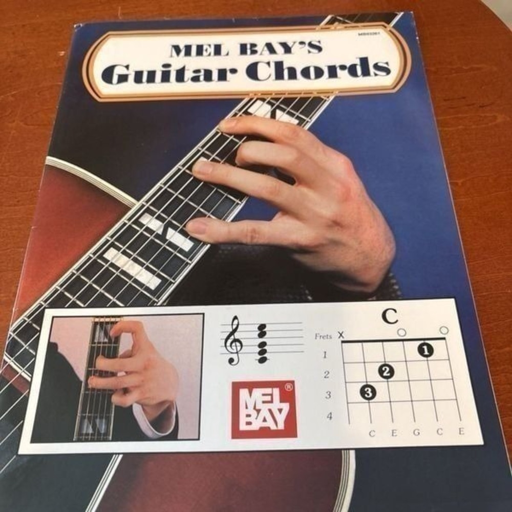 Mel‎ Bay's Guitar Chords Book Magazine 1989 Music